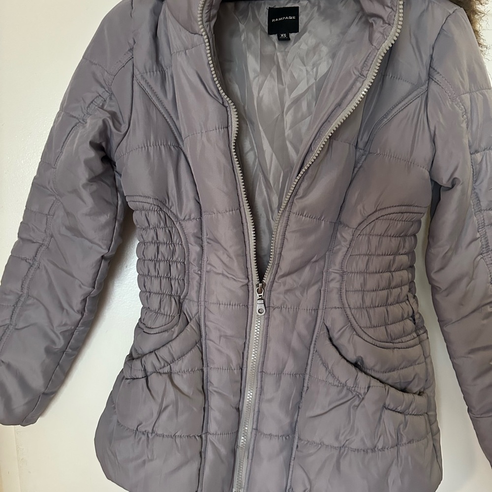 Rampage Gray Quilted Women's Jacket